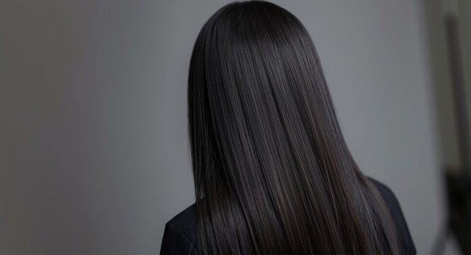 Straight black premium hair extensions crafted for a natural and versatile look