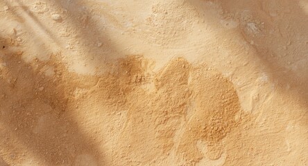 Fototapeta premium Sunlit texture background showing desertification effects with soft daylight