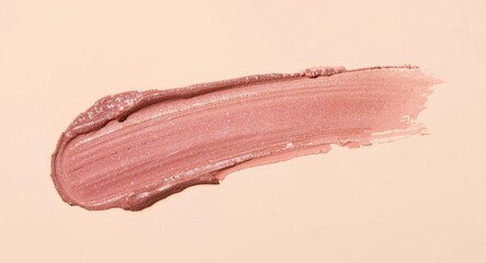 Shimmer beauty product brush stroke isolated with glossy finish