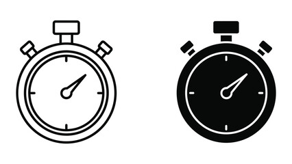Obraz premium Stopwatch icon set
