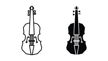 Violin Silhouette Illustration © Jahidul