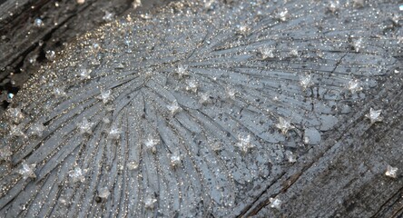 Shimmering silver angel wing art piece expressing freedom and fairy allure