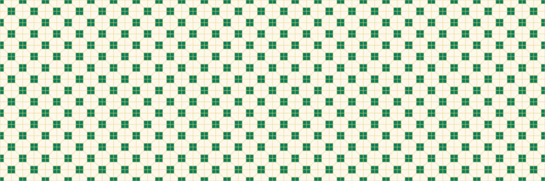 Asian floor seamless pattern. Kopitiam tile mosaic. Coffee shop print. Brick background