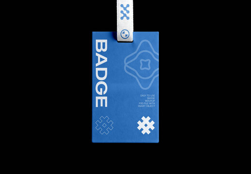 Hanging Badge Mockup