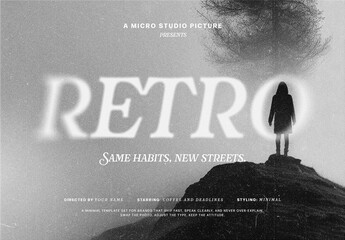 Noir Cinema Text Effect Mockup