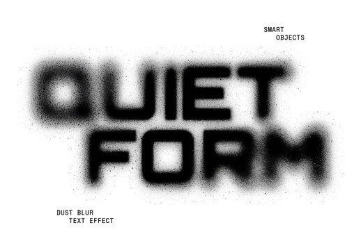 Dust Blurred Text Effect Mockup
