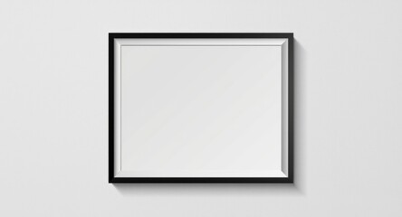 Simple blank frame presentation highlighting refined shape