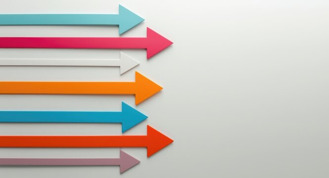 Representation of client centric strategy using directed arrows