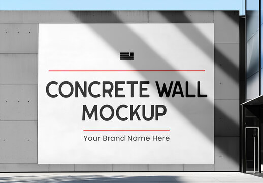 Concrete Billboard Mockup