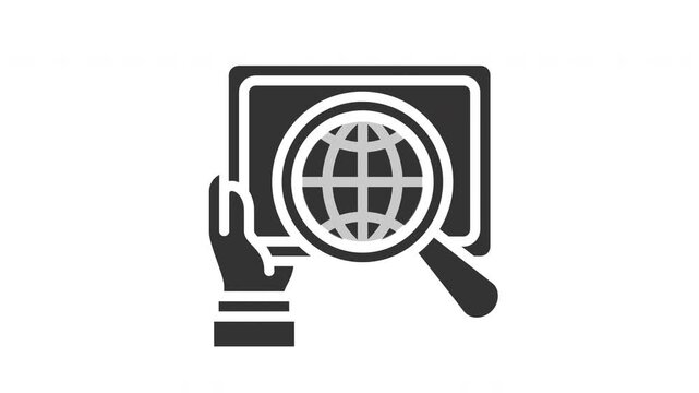 Animated mobile browser icon