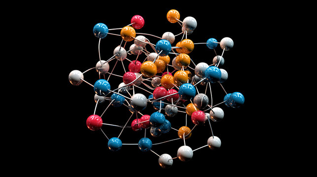 Ionic bonding process in vivid colors showing complete electron transfer between ions 