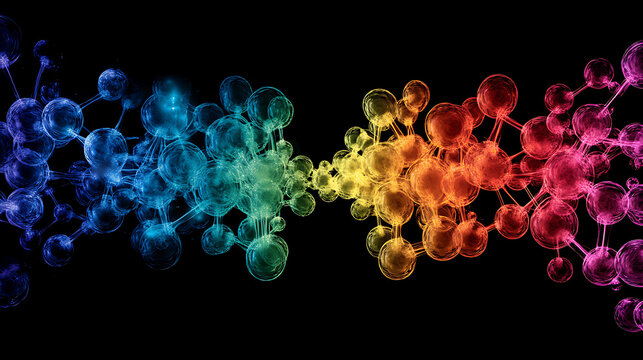 Intermolecular electron resonance effect visualized in high clarity with color-coded atoms 