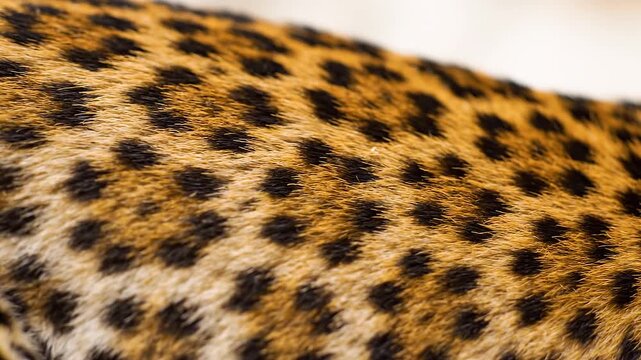 Close-up of leopard fur texture.