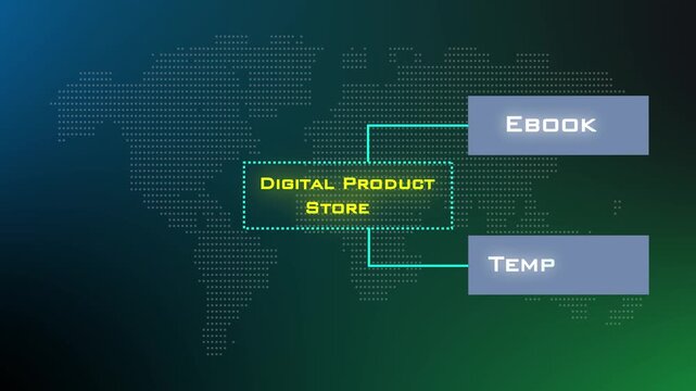 Digital Product Store Business Project Animation Video Presenting Ebook Template Download Licensing And Subscription Revenue Model.