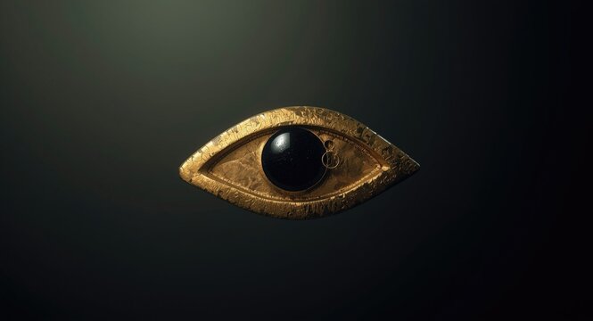 Oudjat left eye of Horus ancient Egyptian symbol of royal protection and power