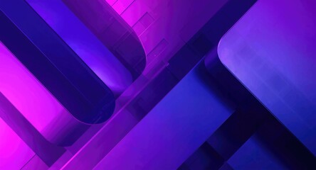 Modern abstract geometric background in violet and blue designed for technology displays and digital advertising