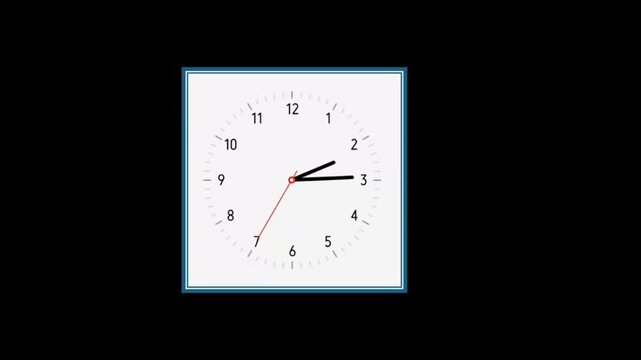 Precise Wall Clock Showing Time at a Glance