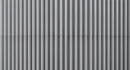 Fototapeta premium Modern architectural texture of gray concrete wall with vertical stripe patterns