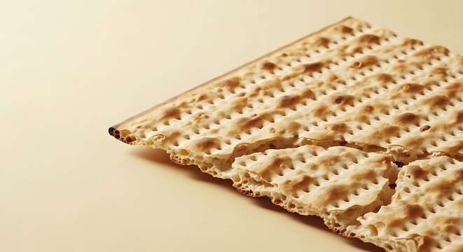 roken matzo piece showing texture detail