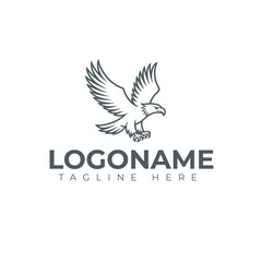 Obraz premium Majestic Eagle Bird Logo - Freedom Power and Leadership Symbol