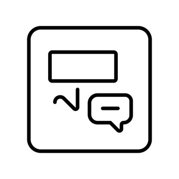 OneNote Document File Icon,  Modern Simple Flat Vector for Web and Mobile. Message, chat communication, trendy icon of speech bubbles. 