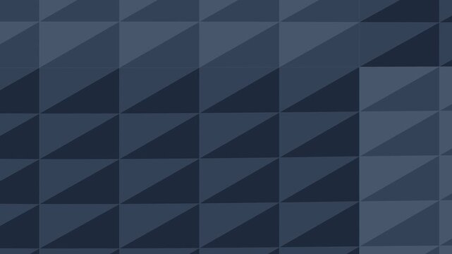 Geometric pattern of blue triangles in a grid viewed from directly above