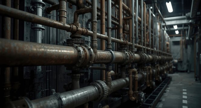 Manifold collector and piping layout within industrial commercial HVAC boiler system