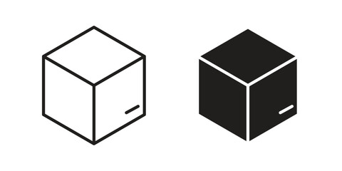 Box icons simple design. Vector illustration for web ui