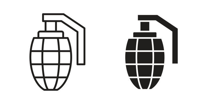 Granade icons for templates, web design and infographics