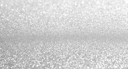 Fototapeta premium Silver sparkling glitter texture background with soft daylight and copy space