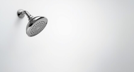 shower head classic model on white background with copy space for text or design