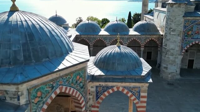 Breathtaking Aerial View of the Bahai Gardens and Shrine of the B?b in Haifa, Israel, a UNESCO World Heritage Site.