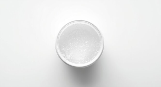 White plastic vessel containing barium nitrate reagent for lab experiments