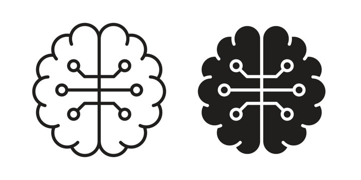 Intelligence icons for templates, web design and infographics