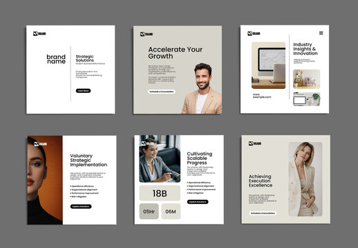 Modern Business Marketing Corporate Social Media Post Template