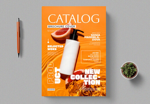 Product Catalog Cover Template Layout
