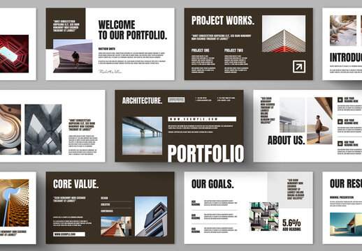 Professional Architecture Portfolio Presentation Template