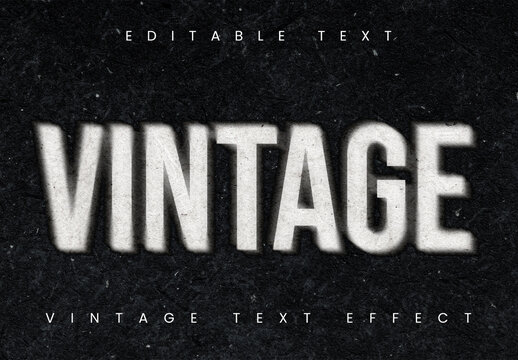Vintage Blur Logo Design Effect