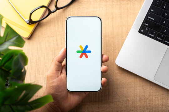 Google Authenticator logo is displayed on the screen of a smartphone, in Bangalore, India, on February 28, 2026
