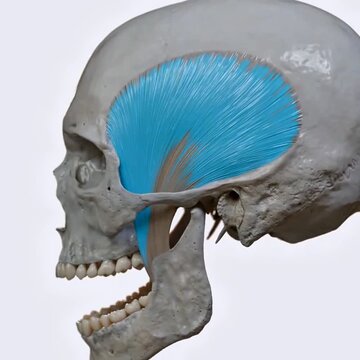 Action of temporalis and masseter- elevation of the mandible