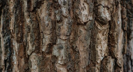 Obraz premium Close up view of tree bark displaying the complexity of natural patterns