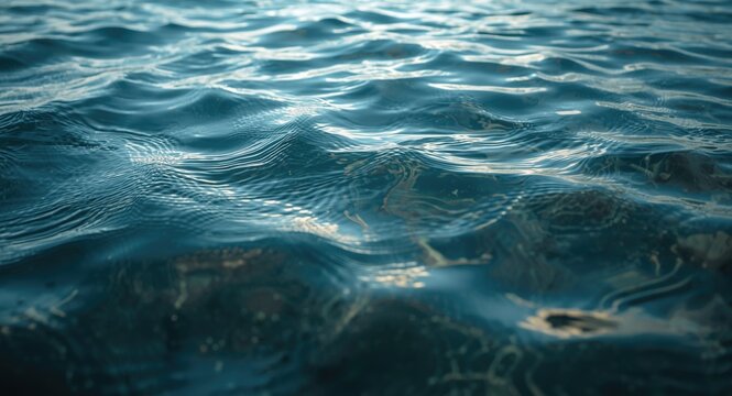 Refreshing water surface showing natural ripple flow