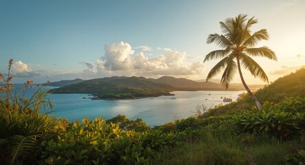 Graceful island vista highlighting natural greenery and seasonal changes