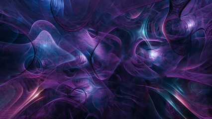 Fototapeta premium Abstract waves background. 3D Rendering