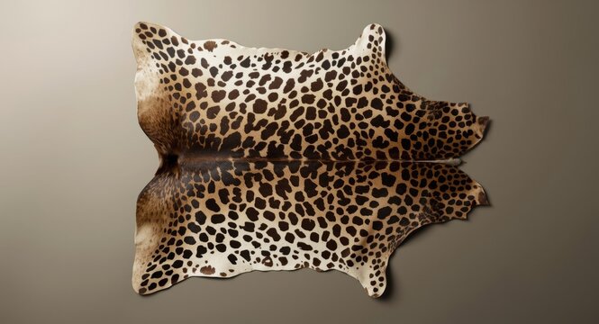 Unbroken animal hide design with spotted motif