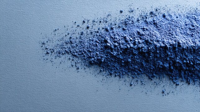 Cobalt Metal Powder Spread Evenly on Surface for Artistic Display