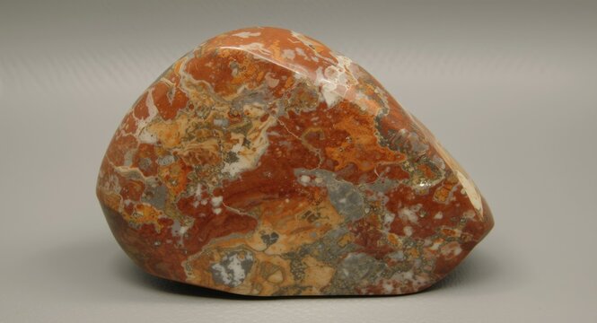 Natural Mookaite Jasper rock with astral pattern accents