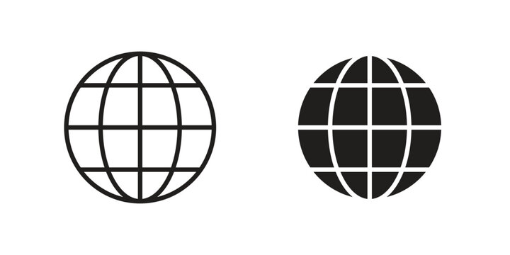 Browser icon collection with multiple styles. EPS10