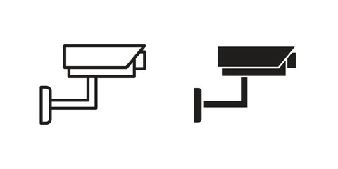 CCTV icon collection with multiple styles. EPS10