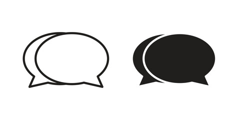 Chat icon collection with multiple styles. EPS10